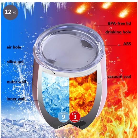 12oz double insulated tumbler-rainbow - Picture 2 of 4